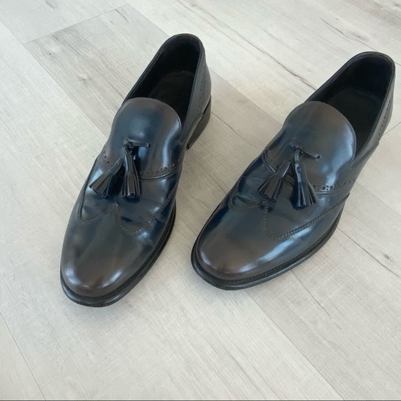❤️ Ferragamo Siriano Wing Tip Tassel Loafer Blue 9 main image 10